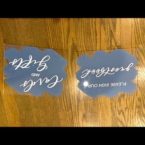 Guestbook and card sign